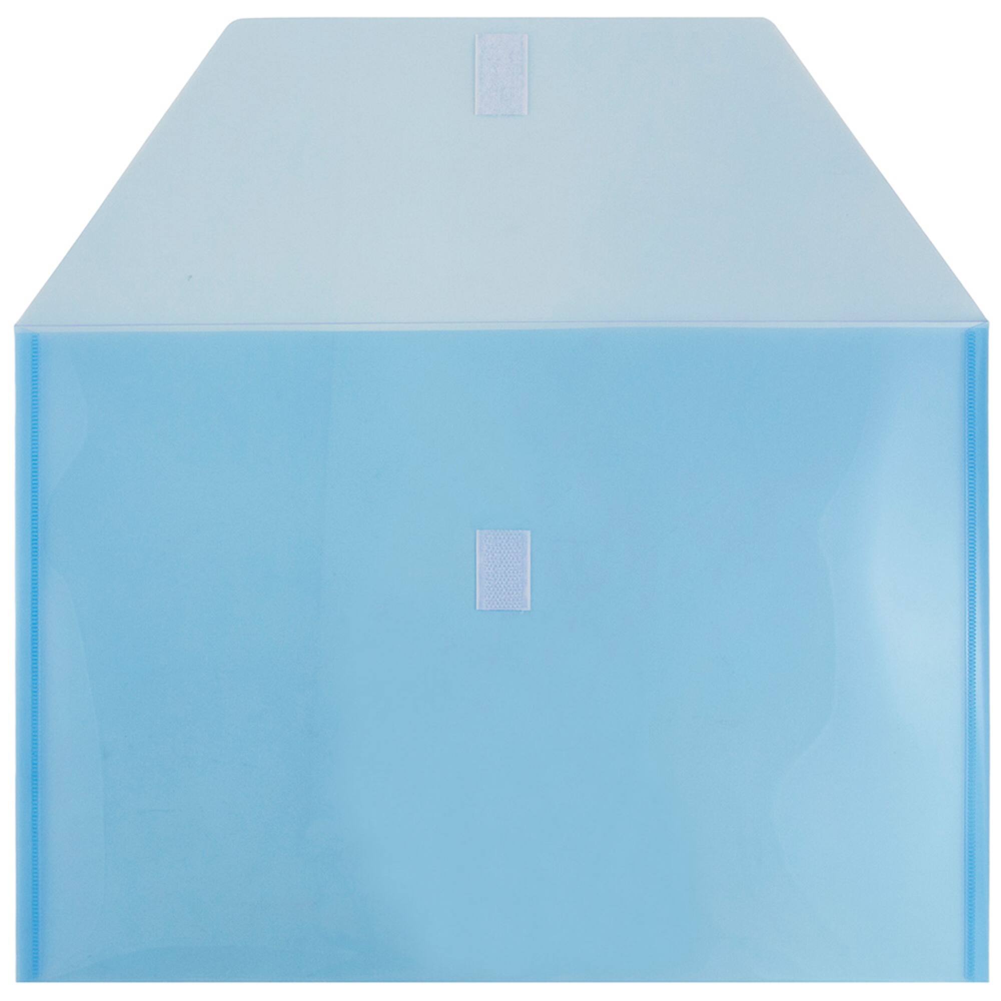 JAM Paper 9.75" x 14.5" Plastic Hook & Loop Closure Envelopes